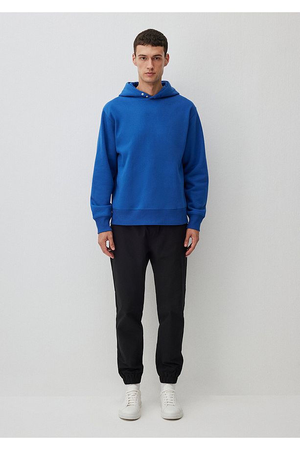 Kapüşonlu Mavi Basic Sweatshirt 0S10190-70894 - 2