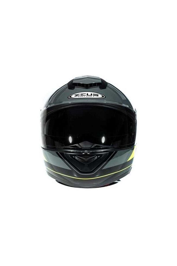 Zs-3050 Be7 Grey Fluo Yellow Çene Açılır Kask - 5
