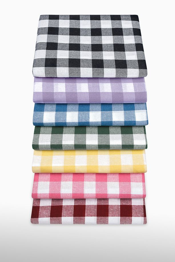 Çok Amaçlı Sofra Bezi Piknik Örtüsü & Masa Örtüsü Siyah Ekose Pötikare 140x140 Cm - 2