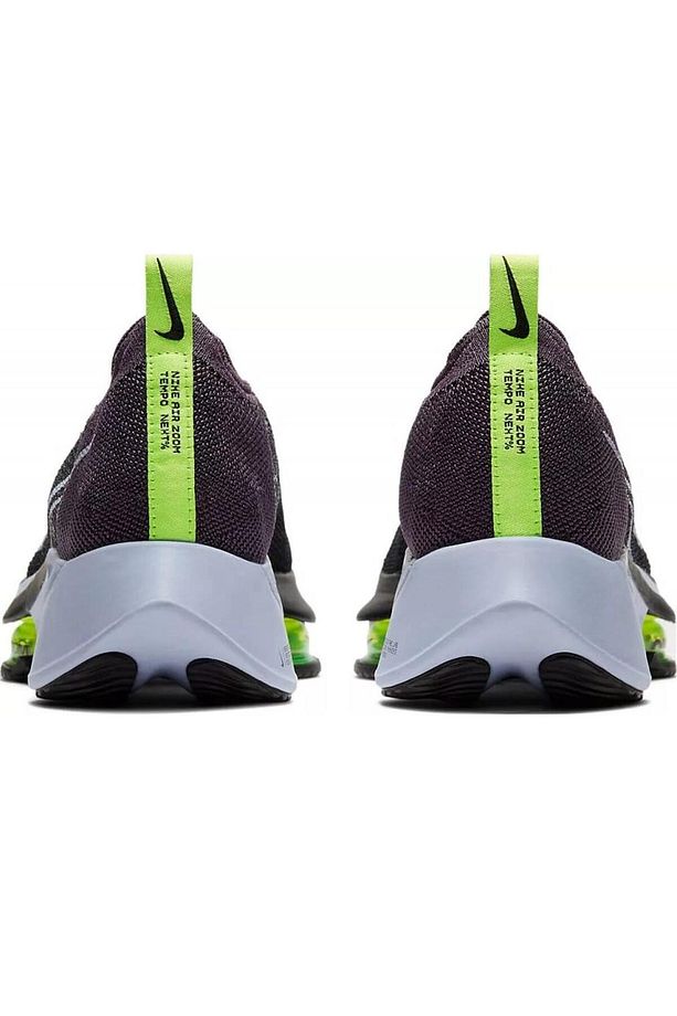 Air Zoom Tempo Next % Flyknit Running Shoes Kadın Koşu Ayakkabısı Siyah Mor - 4
