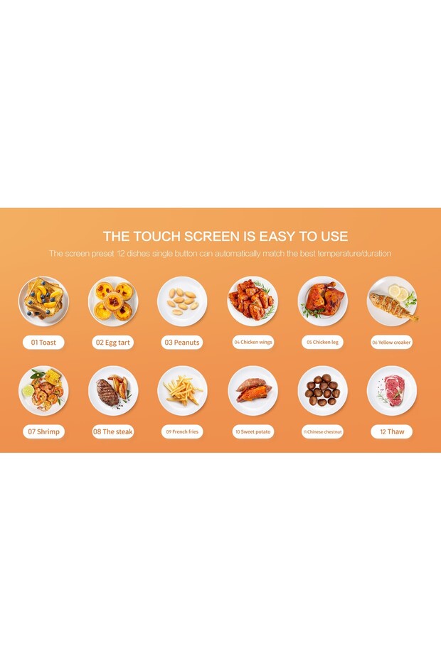 Five Home Kz126d Borosilikat Camlı Airfryer 3 Lt Air Fryer 1200w - 7