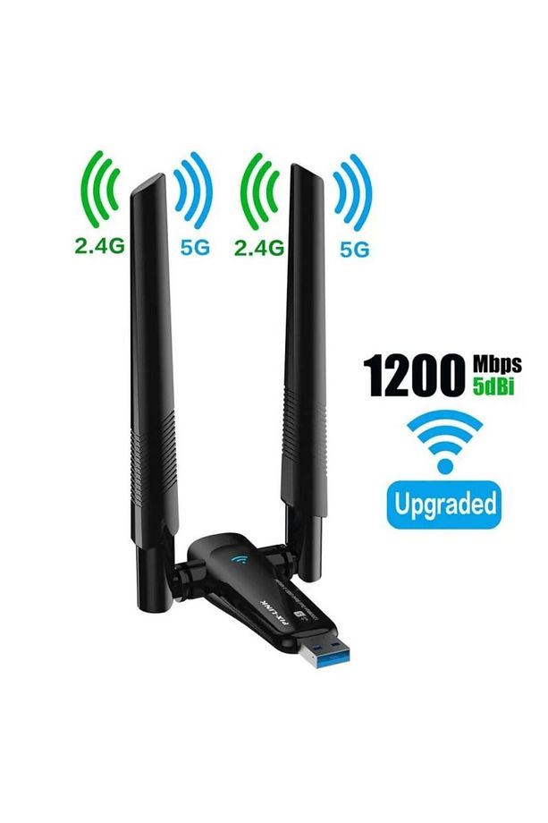 PIX-LINK UAC20 USB WIFI ADAPTOR AC1200 DUAL ANTEN 2.4GHz&5GHz RTL8812BU - 2