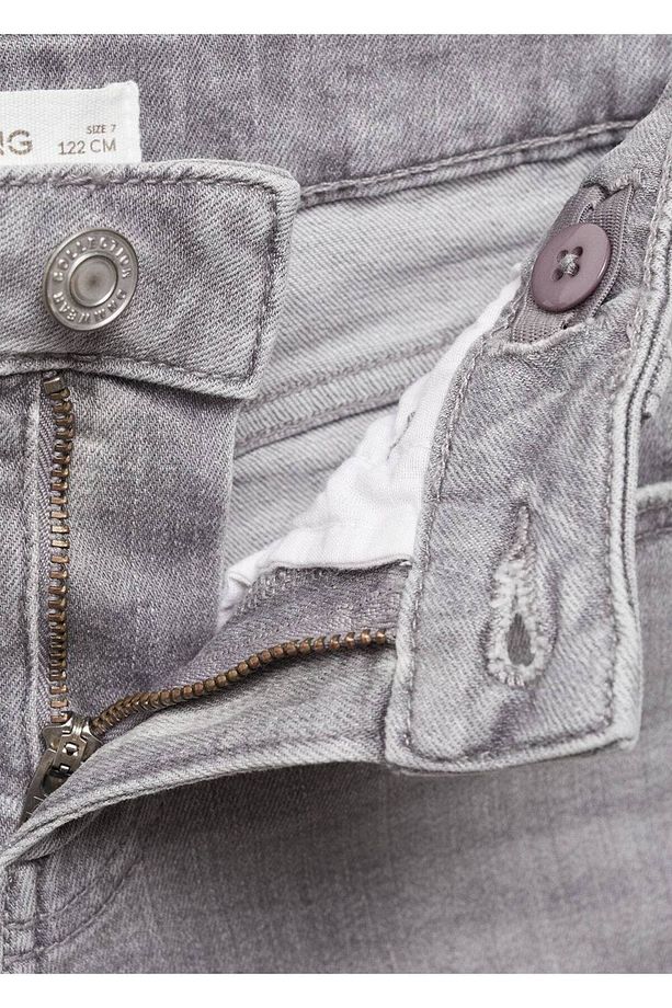 Slim fit kot bermuda şort - 5