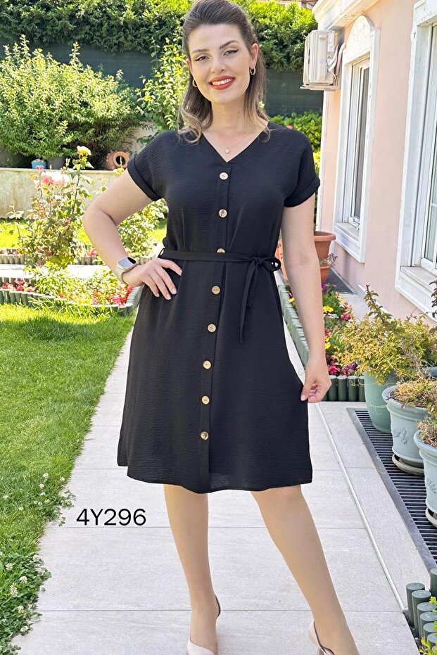 V-Neck Aerobin Dress 4Y296