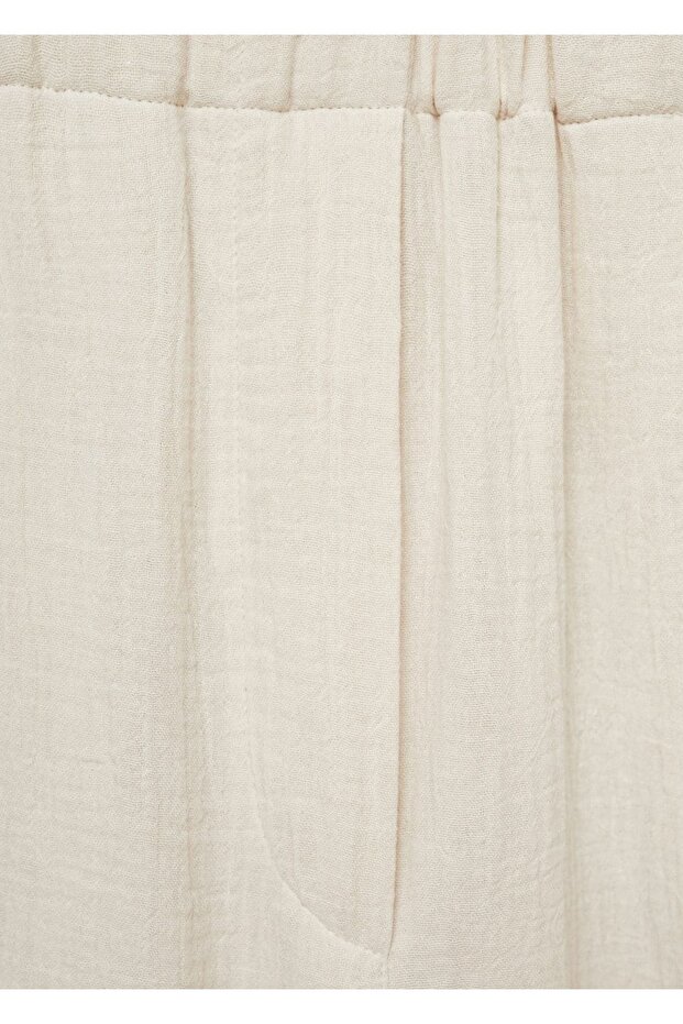 Pamuklu Wideleg pantolon - 5