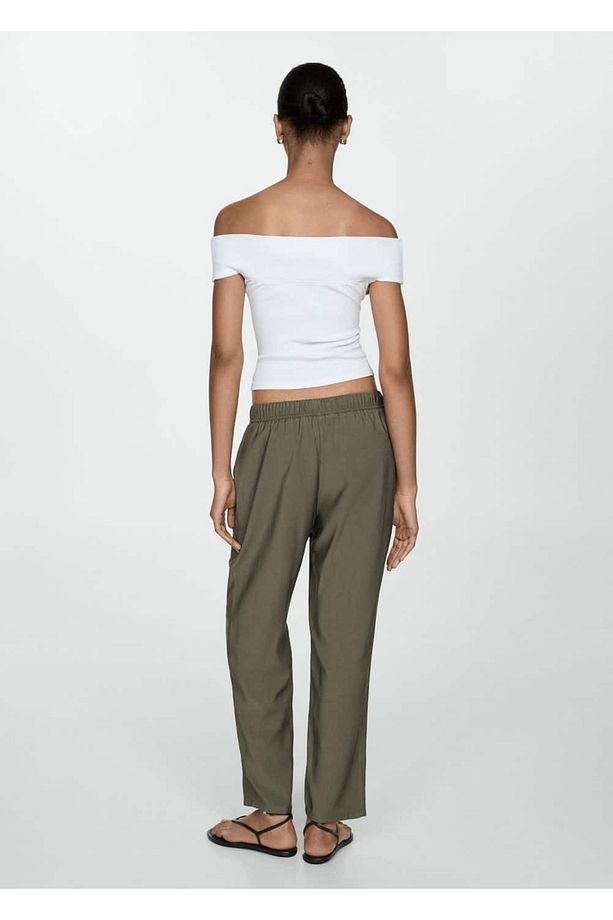 Bağcıklı jogger pantolon - 4