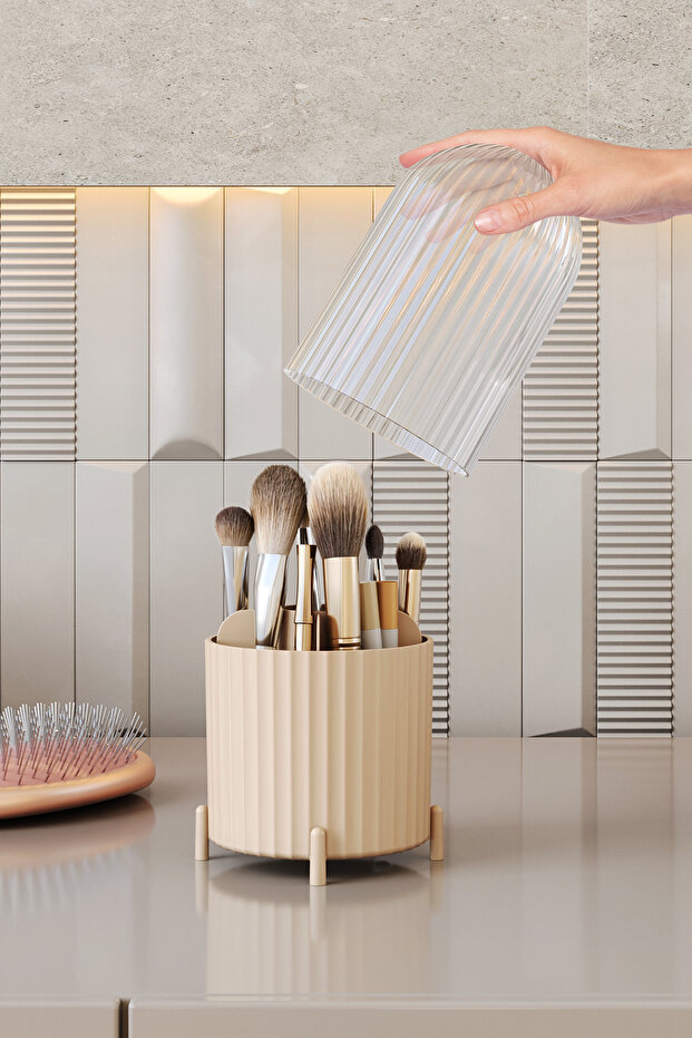 Multi-Purpose Makeup Cosmetics Bathroom Office Desk Organizer Makeup Brush Organizing Box Organizer