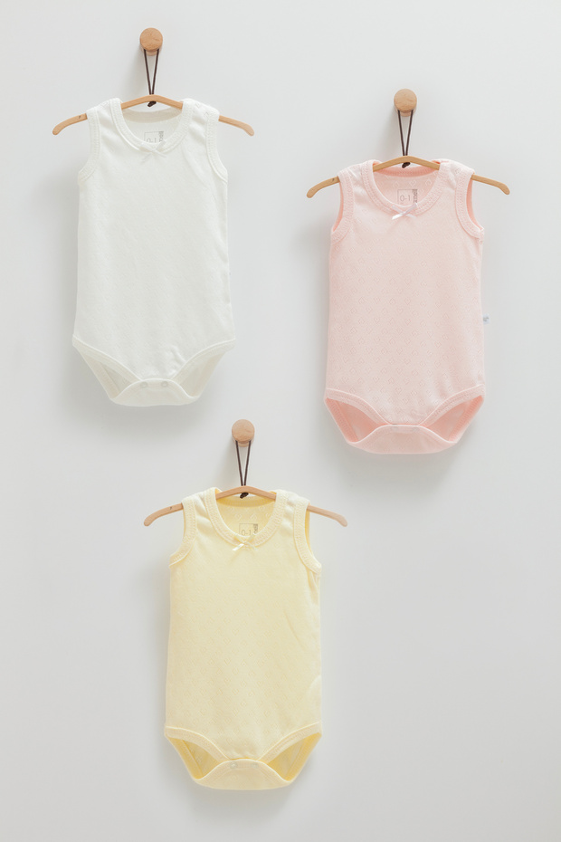 100% Cotton 3-Piece Athlete Body Set Baby Girl