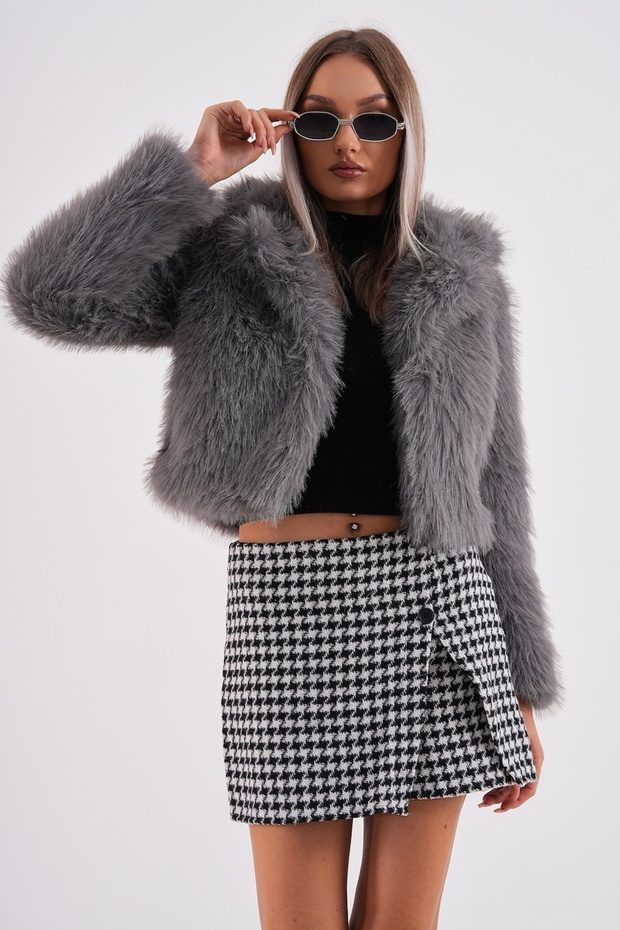 Jachetă Crop Boy cu guler - 2