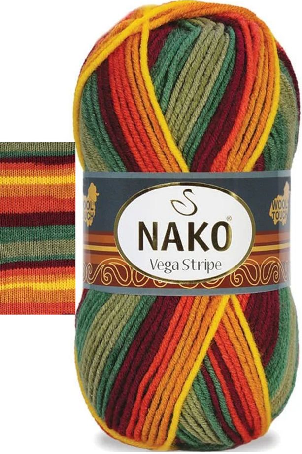 Vega Stripe Ebruli Örgü İpi 83599 - 1