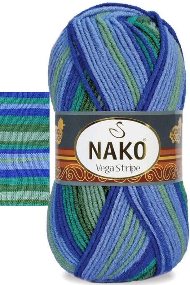 Vega Stripe Ebruli Örgü Ipi 83600 - 1