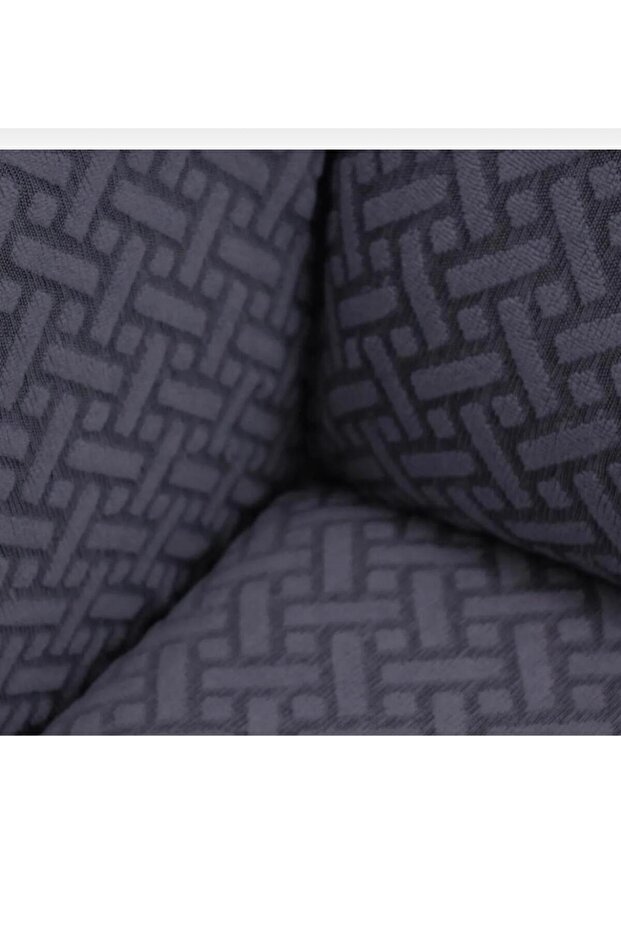 Streç Lastikli Jakarlı 3 Kişilik Koltuk Kılıfı Lastikli Koltuk Örtüsü Koltuk Örtüsü Çekyat Örtüsü - 5