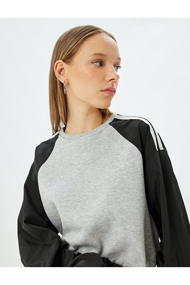 Women's Grey Oversized Sweatshirt