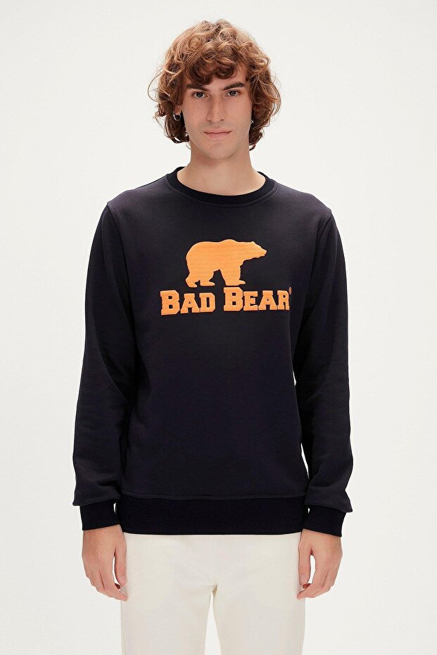 سويت شيرت رجالي بشعار Crewneck