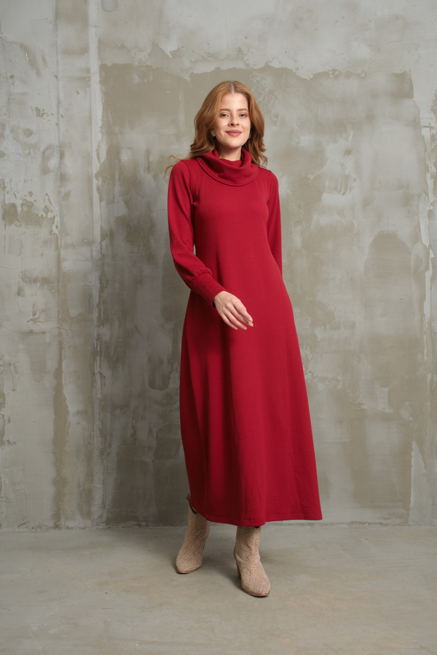 BURGU TRİKO ELBİSE - 1