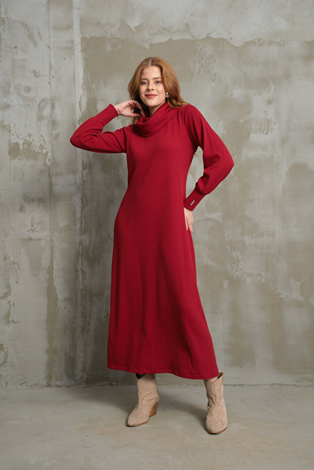 BURGU TRİKO ELBİSE - 4