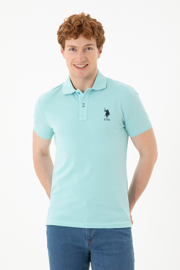 Men's Aqua Green Basic T-Shirt 50284633-Vr083