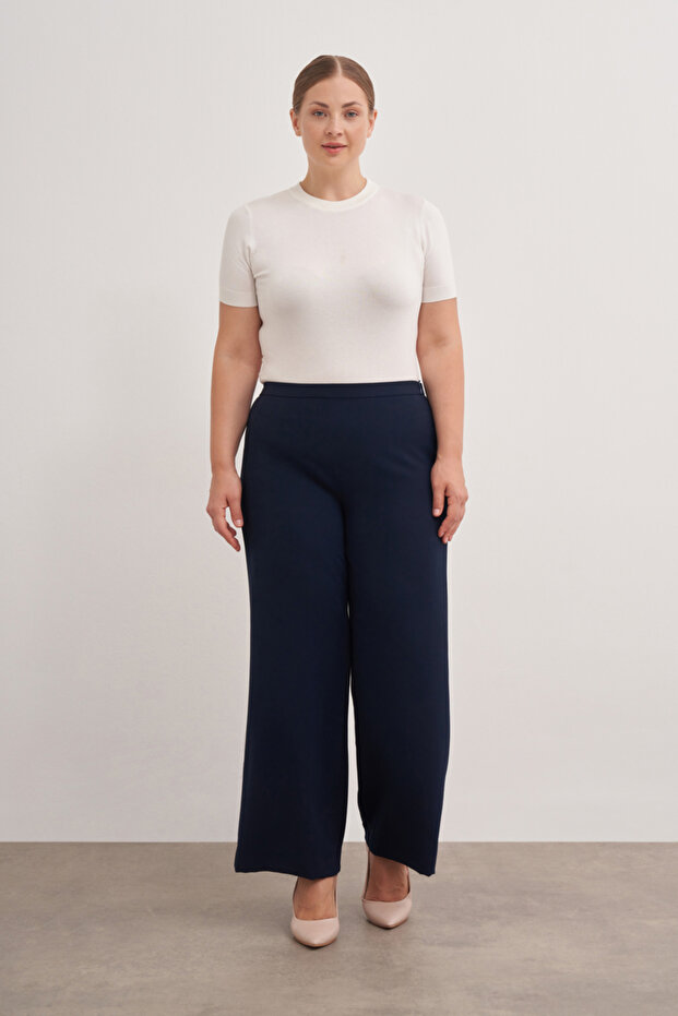 Arka Bel Lastikli Pantolon - 2