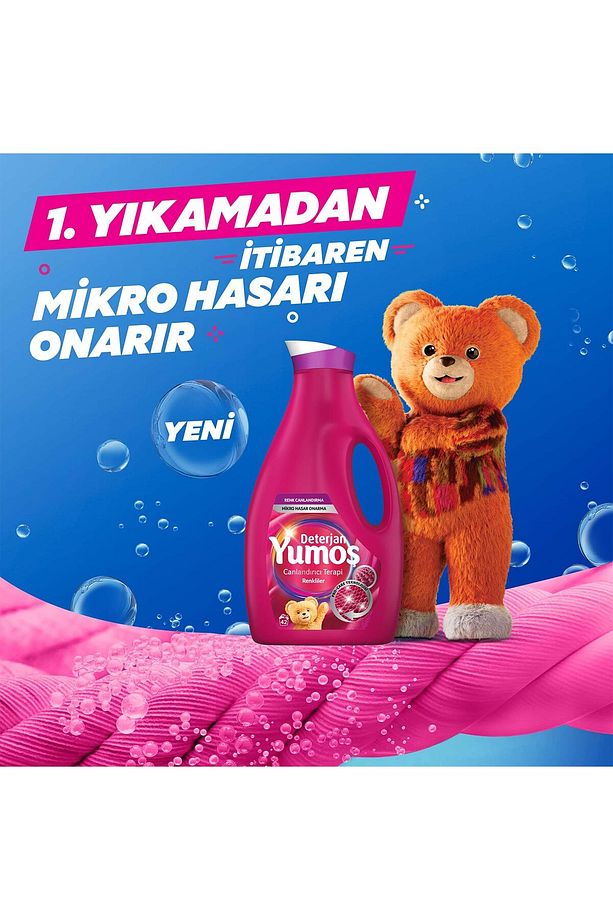 Extra Lilyum Konsantre Yumuşatıcı 1440 ml Renkli Giysiler Için Deterjan 2520 ml X2 - 6