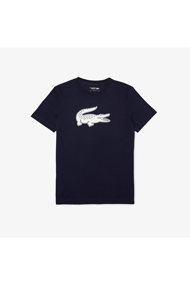 Erkek Regular Fit Bisiklet Yaka Baskılı Lacivert T-Shirt - 5