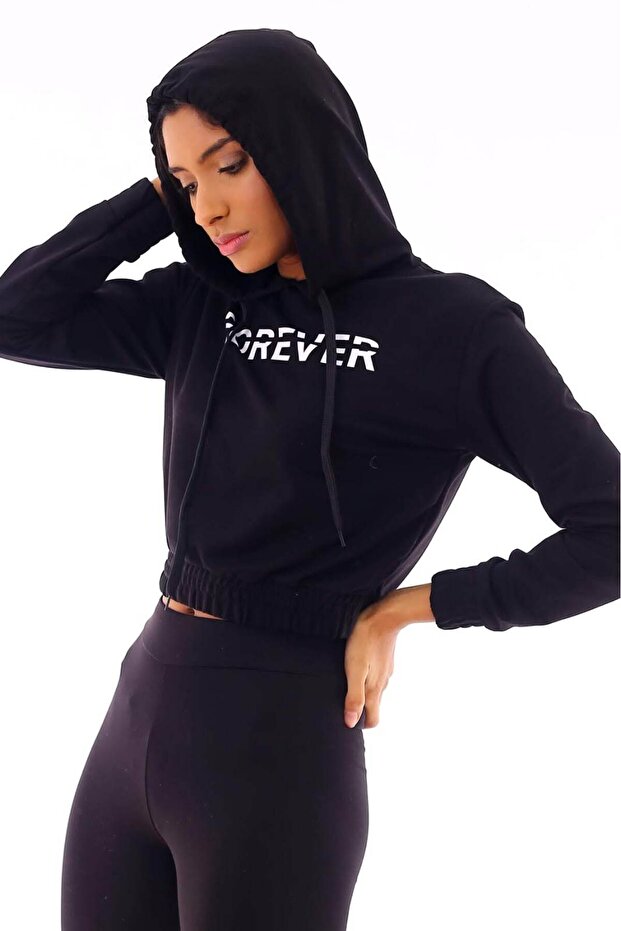 Basic Hooded Sweatshirt - 2