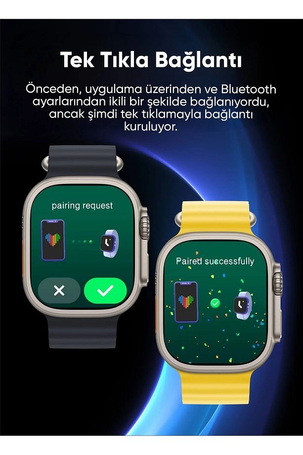 HK 10 Ultra 49mm Akıllı Saat – Watch 9 Ultra 2 Serisi, Amoled Ekran Redmi Note13 Pro Plus Uyumlu - 7