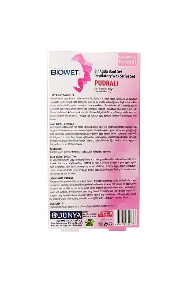 Biowet Sir Ağda Bant Seti-vücut Ve Yüz Için Ağda Bantları - 1