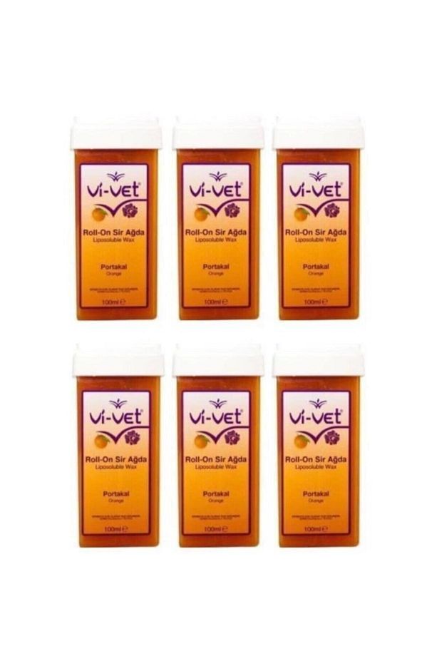 Vi Vet Rool-on Sır Ağda Portakal 100 ml 6'lı Set - 1