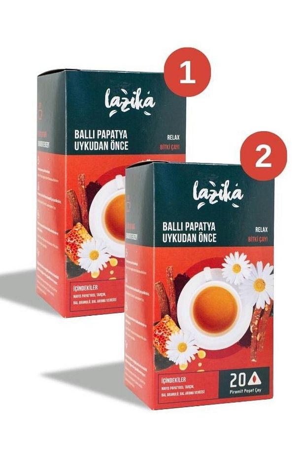 (2'Lİ SET) Ballı Papatya Rahatlama Çayı 20'li Piramit Poşet - 1