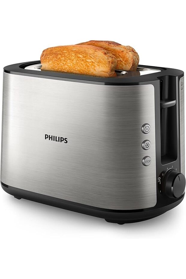 Viva Collection Toaster 950W - Bun Warmer 8 Settings Hd2650/91 - Black