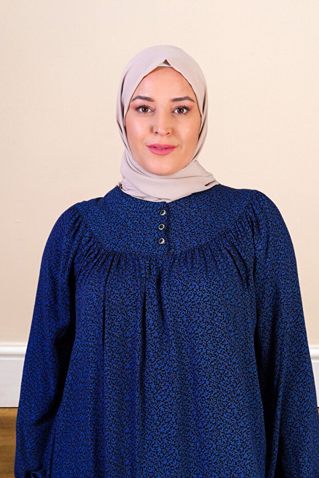 فستان صيفي طويل - نمط متموج - 4