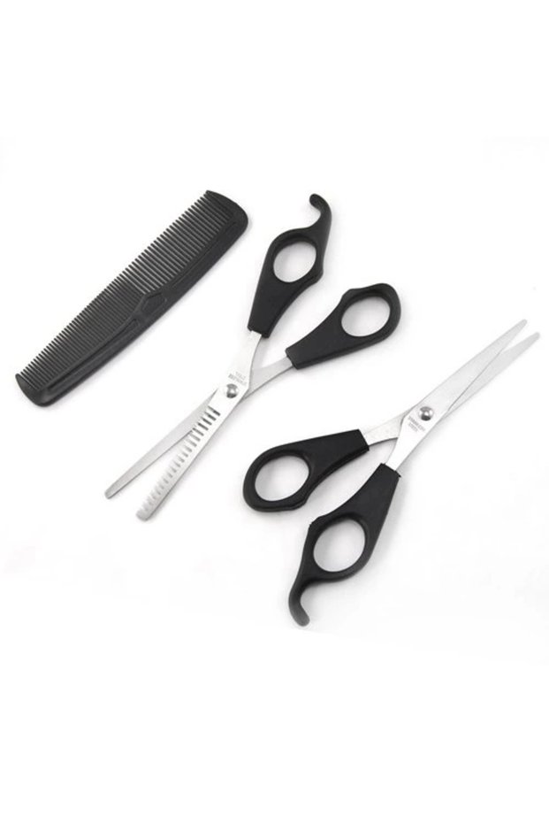 Hairdresser Set Hair Cutting and Thinning Scissors Comb Gift Set of 3