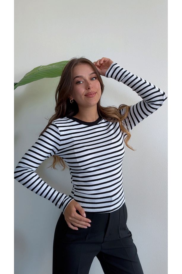 YÜKSEK BEL ÖNÜ FLATOLU KUMAŞ PANTOLON KAROL - 3