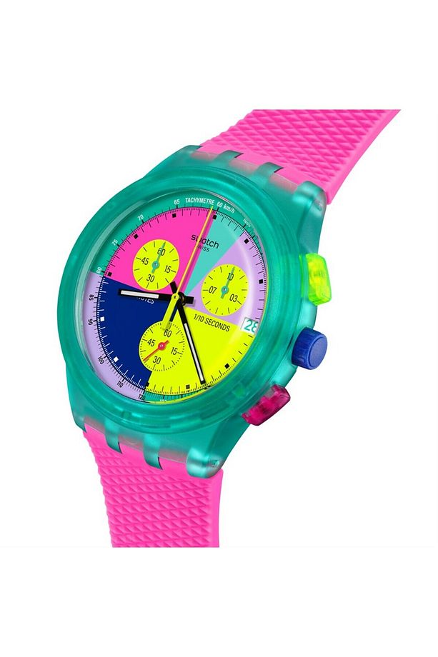SUSG408 Swatch Neon Flash Arrow Erkek Kol Saati - 5