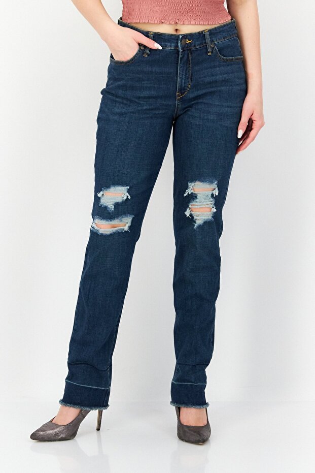 Women Slim Fit Wash Stretchable Denim, Indigo