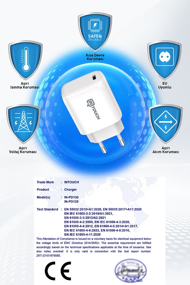Smarty Pd 25 W Type-c To Lightning Kablolu Şarj Adaptörü/8 X Xs Xr 11 12 13 14 Serileri Ile Uyumlu - 7