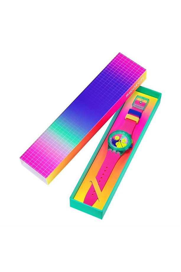 SUSG408 Swatch Neon Flash Arrow Erkek Kol Saati - 7