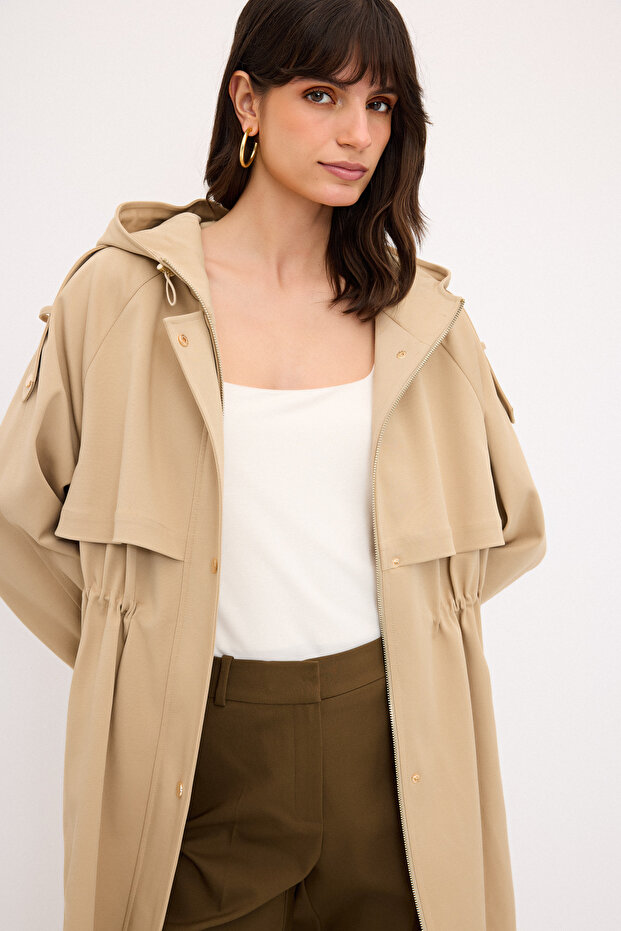 Çıtçıtlı Trençkot - 7