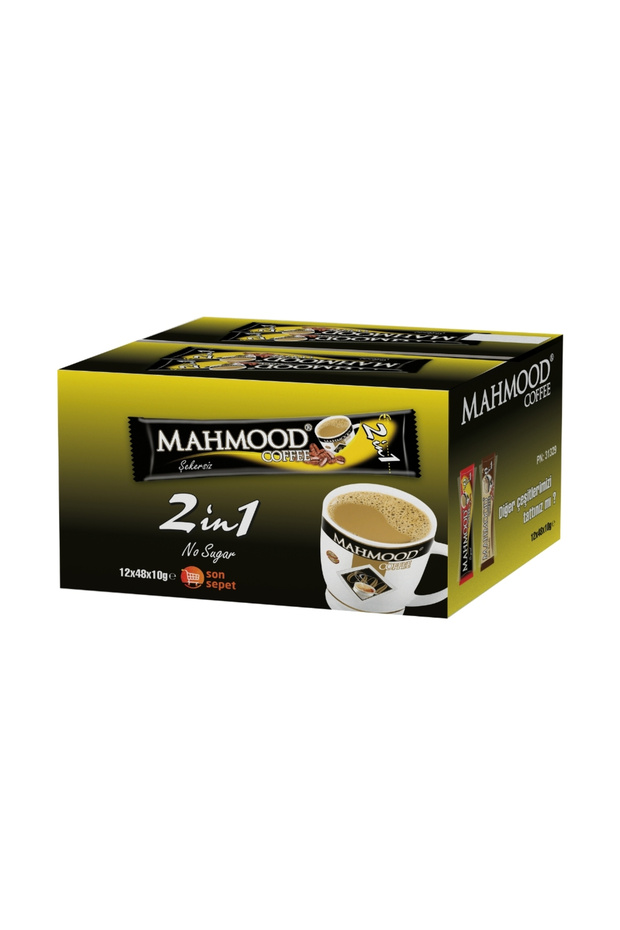 Mahmood 2-in-1 Instant Coffee 48 Pieces X 10 Gr (1 Box - 12 Packs)
