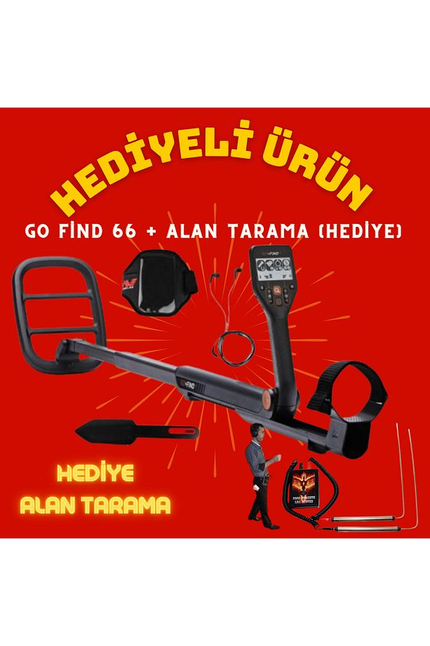 Go Find 66 Dedektör + Zemin Tarama Dedektörü - 1