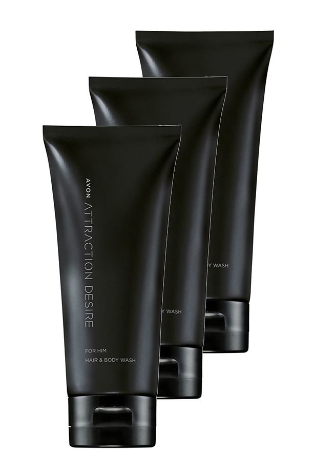 Attraction Desire Erkek Saç ve Vücut Şampuanı 200 Ml. Üçlü Set - 1