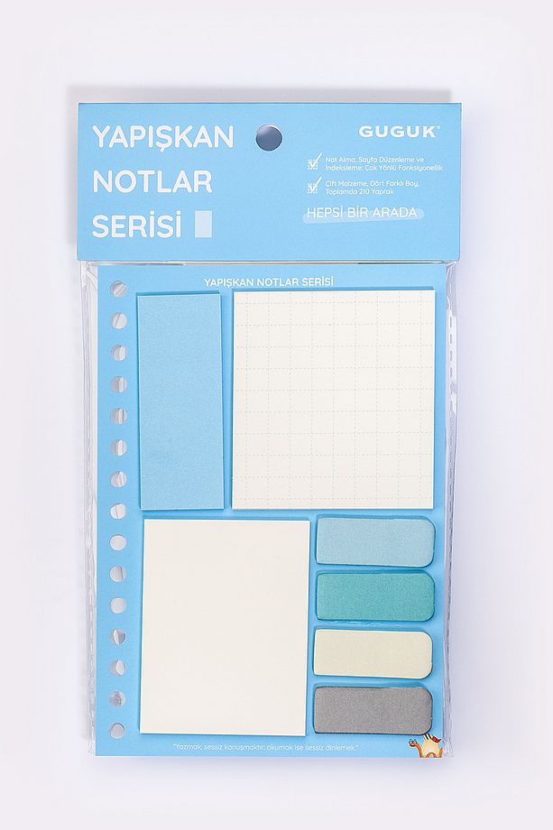 Mavi Yapışkan Not Seti • Post-it • Sticky Note - 1
