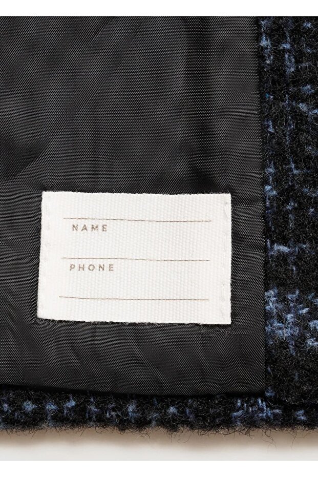 Checkered Woolen Coat - 7