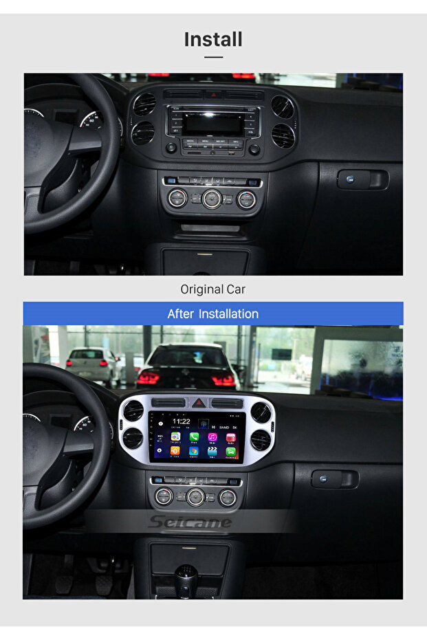 VW TIGUAN 2010+ MULTİMEDYA UYUMLU  NAVİGASYON USB KAMERA CARPLAYER 4 RAM - 2