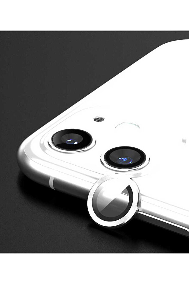 واقي كاميرا Zore CL-01 متوافق مع هاتف iPhone 12 Mini - أبيض