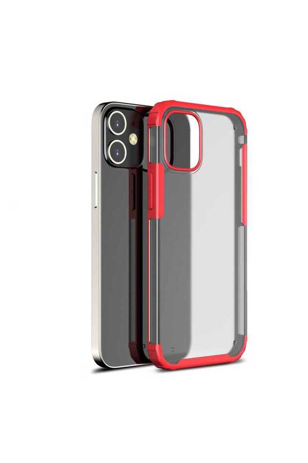 حافظة Zore Volks متوافقة مع هاتف iPhone 12 Mini - أحمر