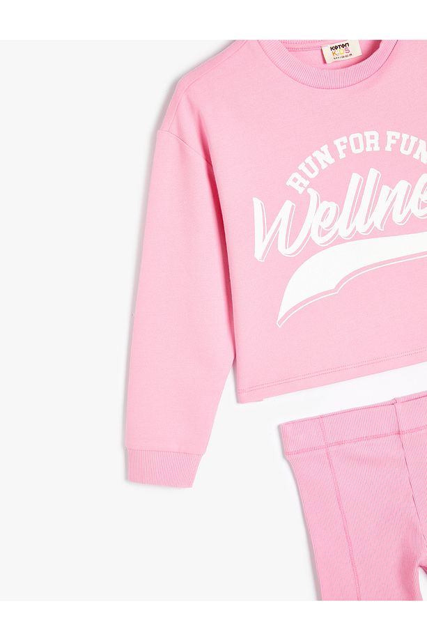 Sweatshirt ve Şort Seti İkili Pamuklu - 3