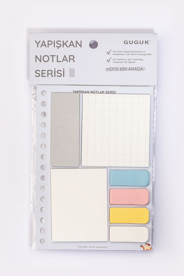 Beyaz Yapışkan Not Seti • Post-it • Sticky Note (GGK-KYN005) - 1