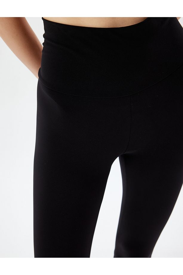 Basic Yüksek Bel Spor Tayt - 5