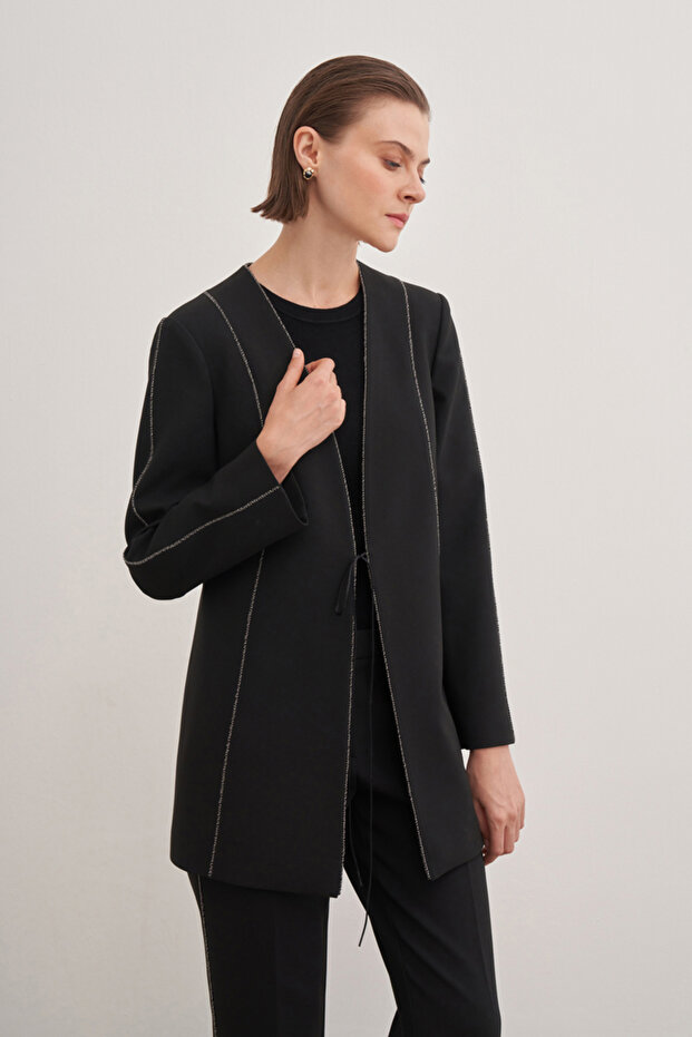 Sim Detaylı Ceket - 4